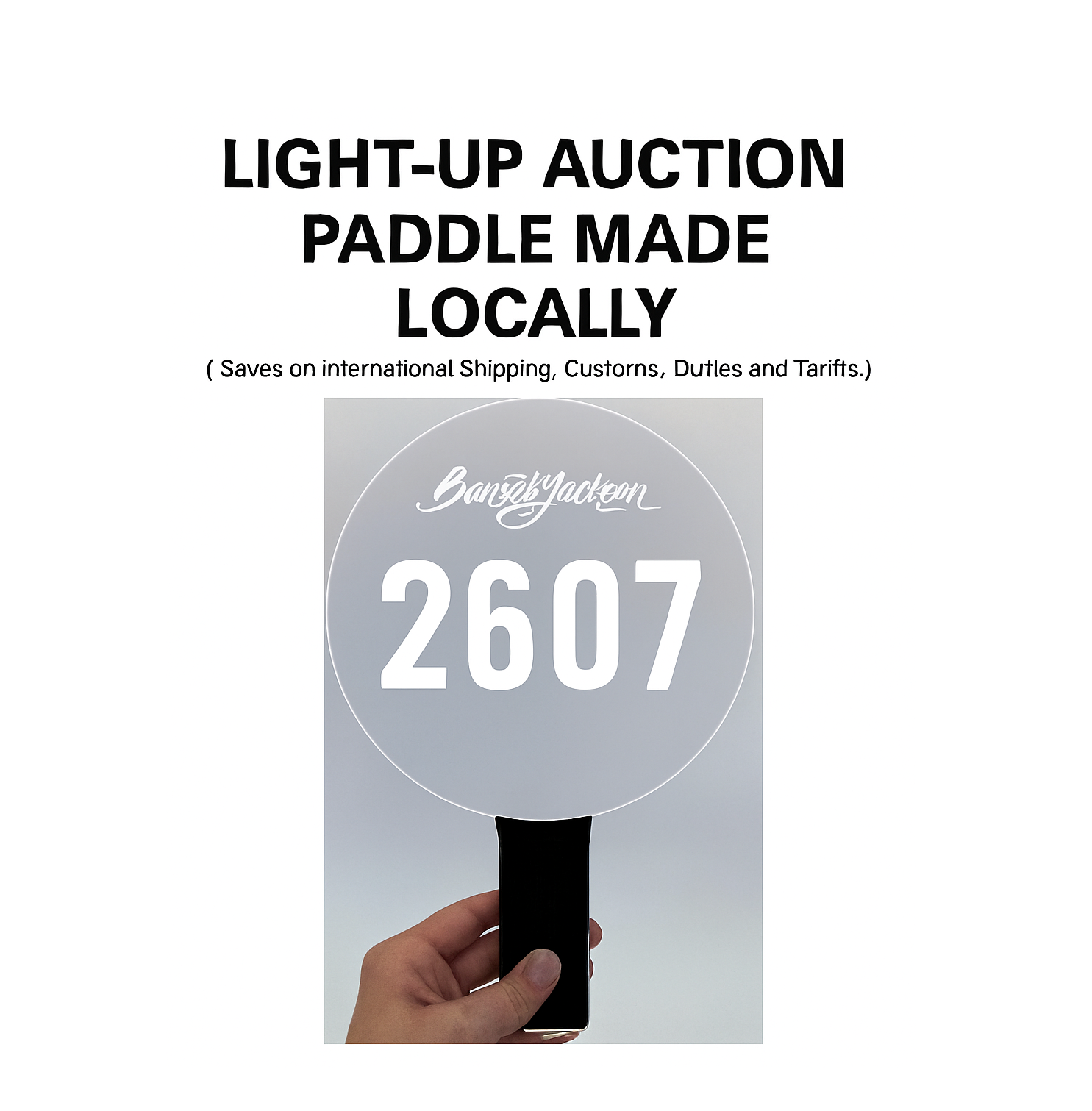 Light-Up Auction Paddles